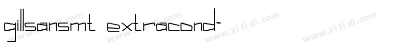 gillsansmt extracond字体转换